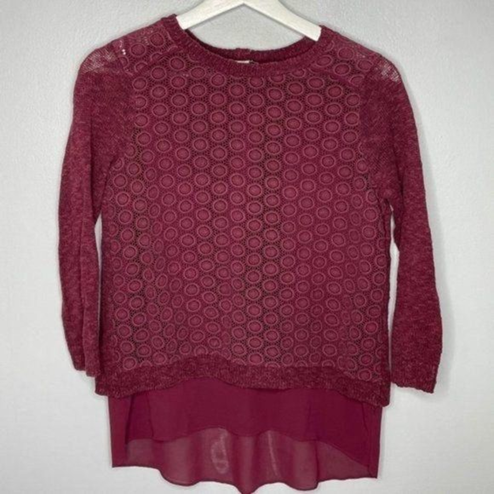 Lucky Brand Burgundy 2 in 1‎ Top